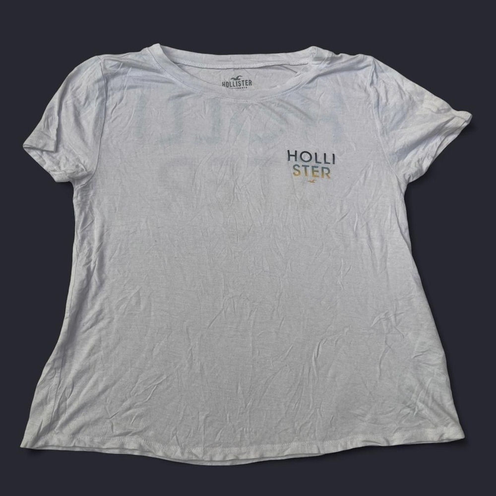 Hollister white baby tee